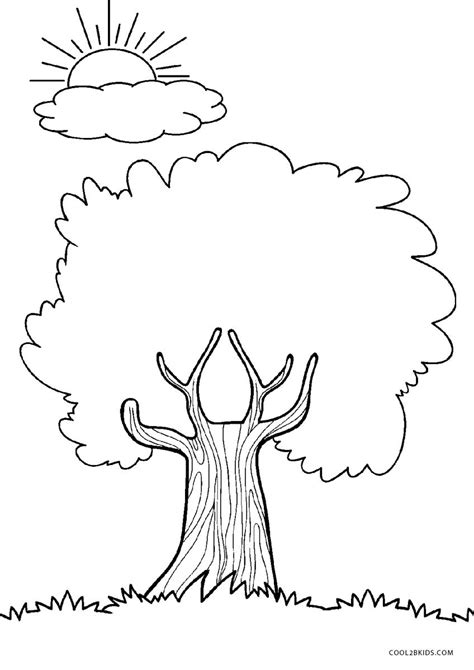 Free Printable Tree Coloring Pages For Kids