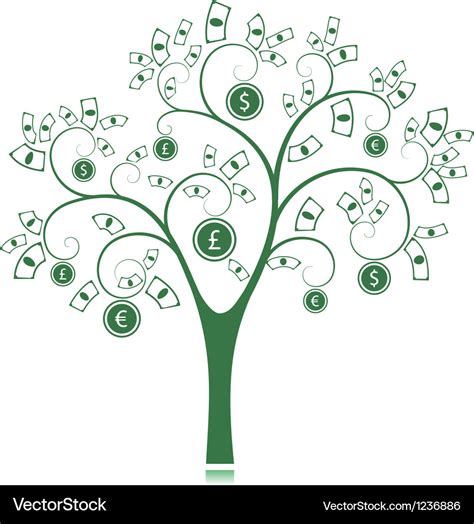 Money tree Royalty Free Vector Image - VectorStock