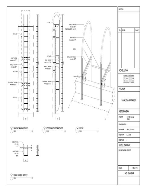 detail tangga monyet