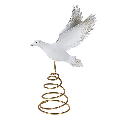 Peace Dove Tree Topper Hedgeroe Home