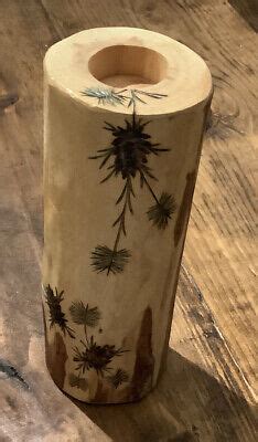 Tall Tree Branch Tea Light Candle Holder Rustic Wood Cabin Farmhouse