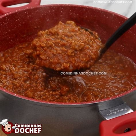 Molho de Carne Moída para Panqueca Comidinhas do Chef