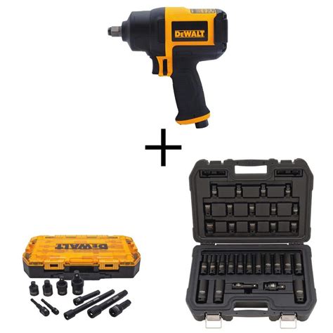 DEWALT 1 2 In Drive Impact Socket Set 30 Piece Impact Accessory Set