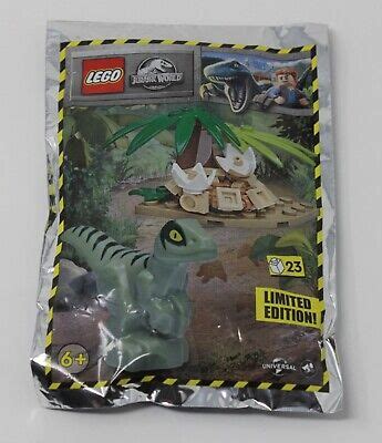 Lego Raptor With Nest Foil Pack Jurassic World New Sealed