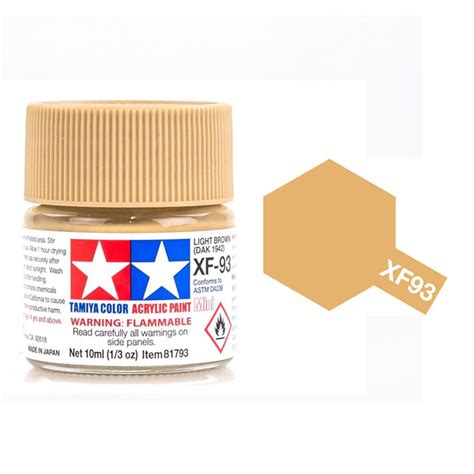 Tamiya Color Acrylic Paint XF 93 Light Brown 10ml Shopee Malaysia