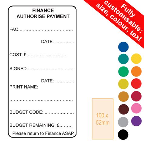 Office Stamp Finance Authorise Payment Budget Record Self Inking