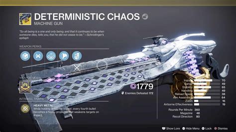 How to Get the Deterministic Chaos Exotic Machine Gun | Destiny 2 ...