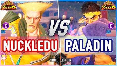 Sf Nuckledu Guile Vs Paladin Ryu Street Fighter Youtube