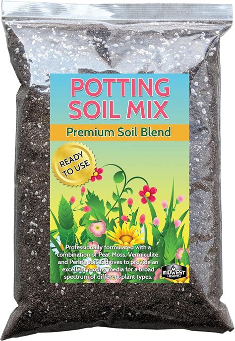 Amazon Premium Potting Soil Mix With Peat Moss Vermiculite