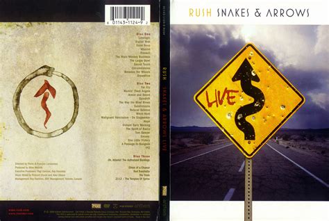 Car Tula Caratula De Rush Snakes Arrows Live Dvd Portada