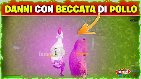 Infliggi Danni Con Una Beccata Di Pollo Fortnite Youtube