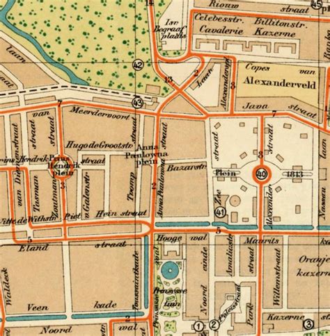 Hague map Old map of Hague archival reproduction Den Haag | Etsy