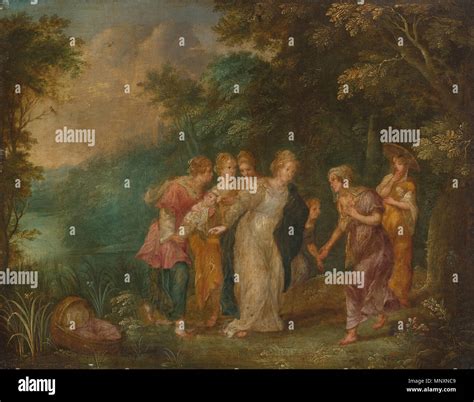 english  finding  moses   finding  moses stock photo