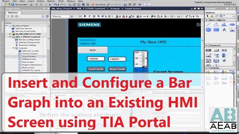 How To Insert And Configure A Bar Graph Into Hmi Screen Using Tia