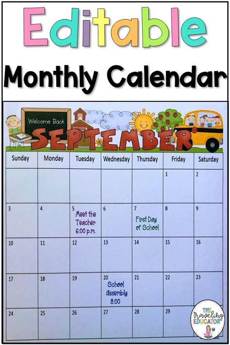 Printable Teacher Calendar 2024 25 - Shaun Bernelle