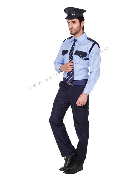 Buy Blue Security Guard/Driver Shirt For Men Online @ Best Prices in India | Uniform Bucket ...