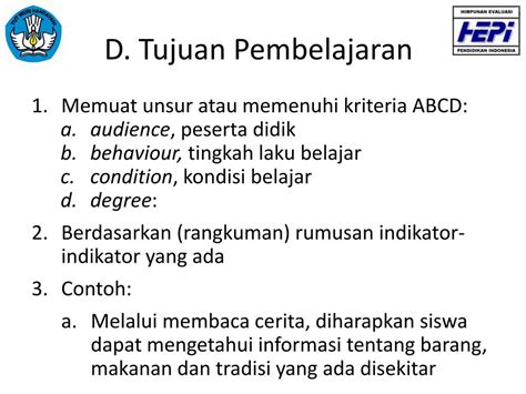 Detail Contoh Tujuan Pembelajaran Abcd Koleksi Nomer 27