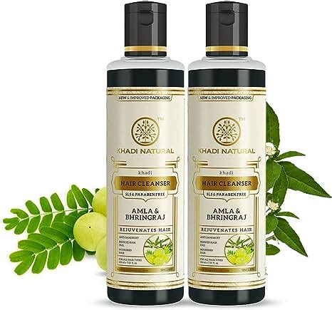 Khadi Natural Ayurvedic Amla And Bhringraj Hair Cleanser Shampoo SLS