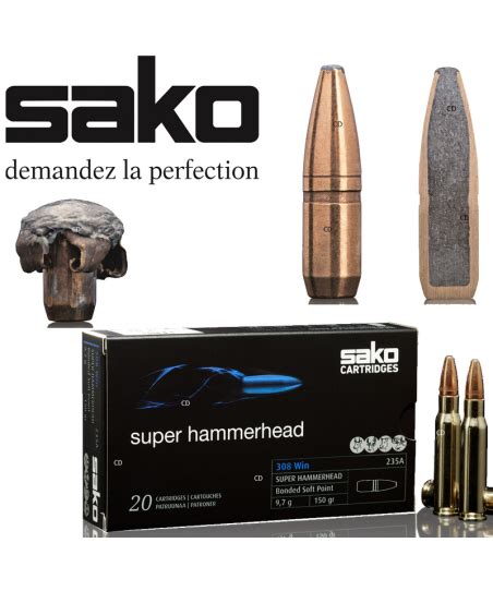 Balles Sako Powerhead Blade Sprg Grains Par Munitions