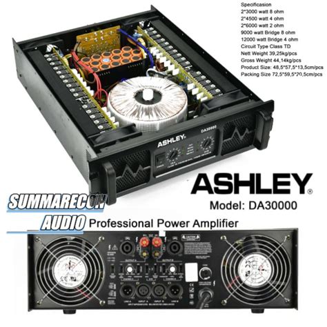 Jual Power Amplifier Ashley Da Original Class Td Power