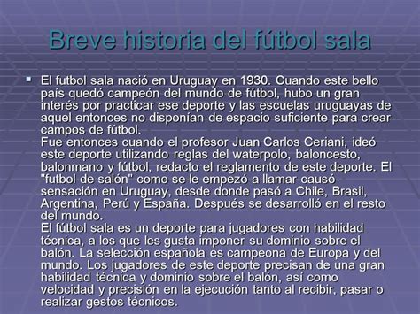 Historia Breve Del Futbol Sala Slipingamapa