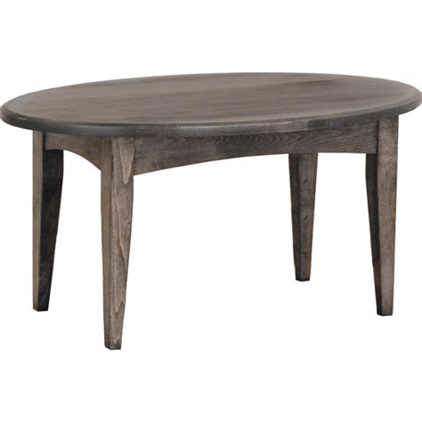 Solid Wood Furniture Coffee Table Small Oval Stuart David