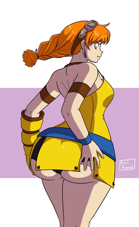 Rule 34 1girls Aika Skies Of Arcadia Axel Rosered Big Butt Butt Butt Grab Goggles On Head