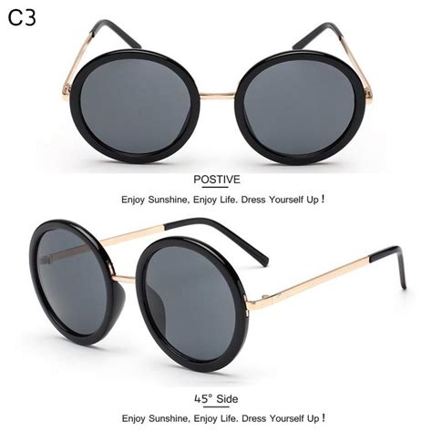 Buy Round Sunglasses Women Brand Designer Sun Glasses Men Big Frame