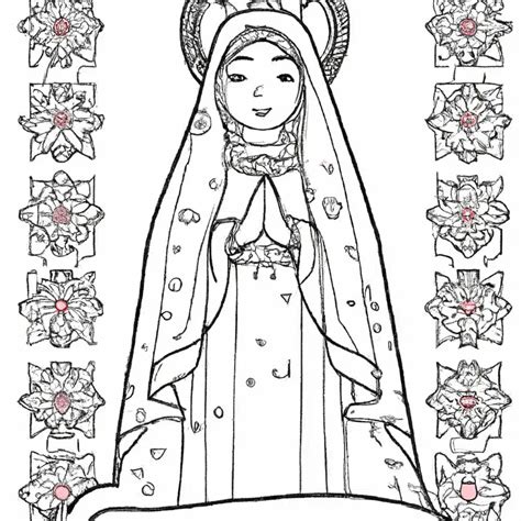 Nossa Senhora De Guadalupe Em Desenhos Para Imprimir E Colorir