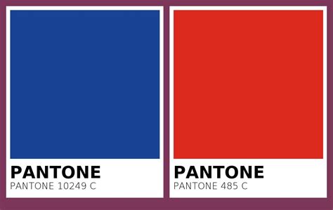 Color Pantone 10249 C Vs Pantone 485 C Side By Side