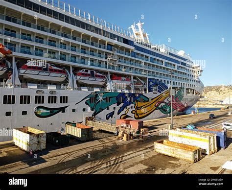 Cruise Ship In Dry Dockmarseille Dry Docksilver Shadownorwegian