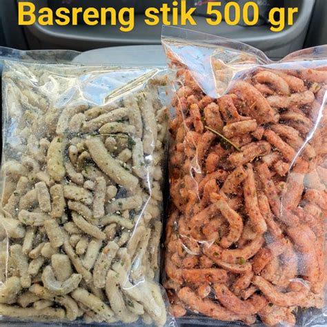 Jual Basreng Stik Daun Jeruk 500 Gr Baso Goreng Kriuk Enak Gurih