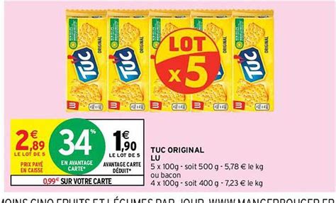 Promo Tuc Original Lu chez Intermarché Contact iCatalogue fr