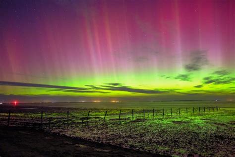 Alemania se tiñe con los colores de las auroras boreales