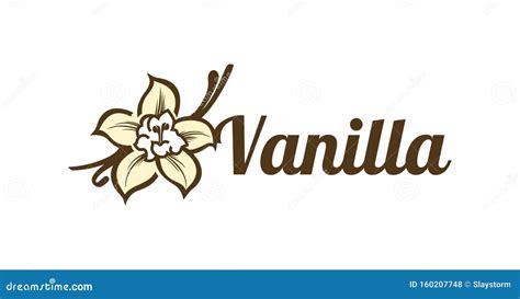 Vector Design Template Logo and Emblem Vanilla Stock Illustration - Illustration of background ...