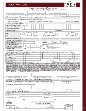 Fillable Online Sip Auto Debit Form Pdf Fax Email Print Pdffiller