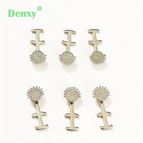 A Lot Denxy Dental Orthodontic Lingual Button Bondable Multi Hook Mesh