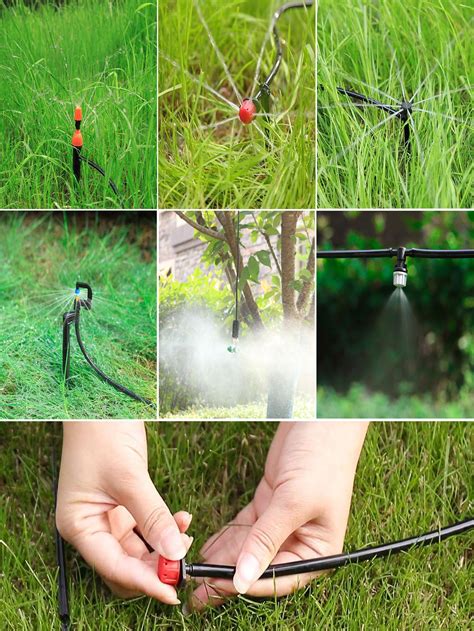 Pc M Pvc Garden Watering Hose Automatic Irrigation System Kit For