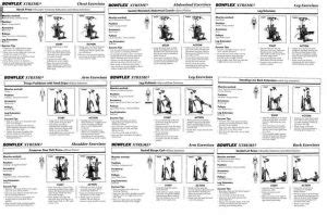 Bowflex Exercise Chart | amulette