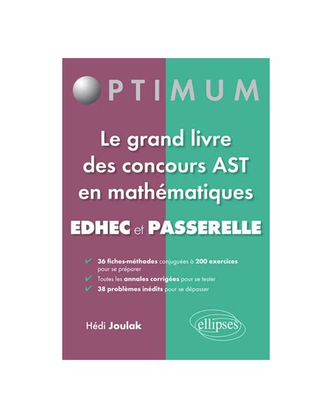 Les Math Matiques Aux Concours Passerelle Edhec Ast