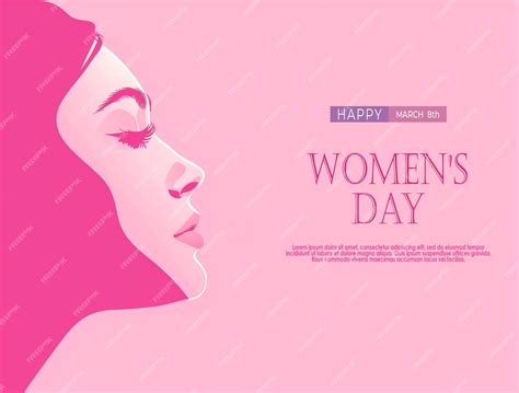 Premium Psd Happy Womens Day Greeting Card Design