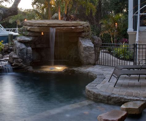 Natural Stone Grotto Waterfall