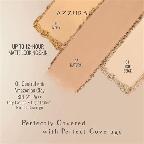 Jual Azzura Two Way Cake All Day Matte Finish Spf Pa Shopee