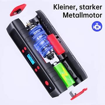 BePhen Elektrische Luftpumpe Akku Luftpumpe Kompressor Mit 4500 MAh