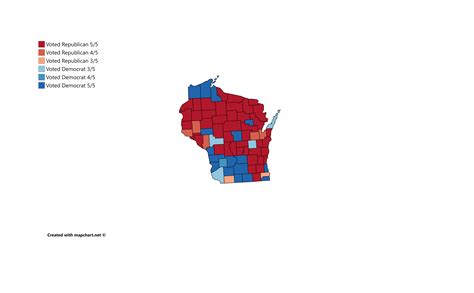 How each County voted in Wisconsin Statewide Elections (2018 Midterms ...