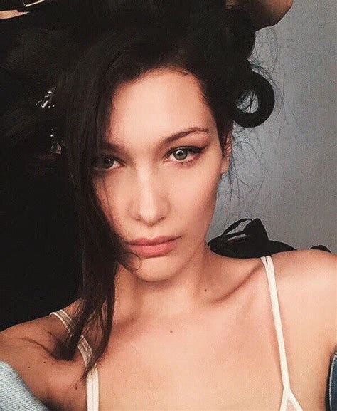Life S A Beach Bella Hadid Shows Off Slender Figure In Black Bikini