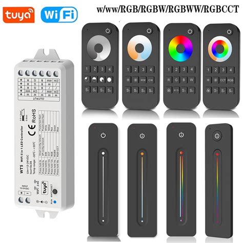 Controlador LED WT5 Tuya 5 En 1 Atenuador Con Wifi DC12V 24V RF