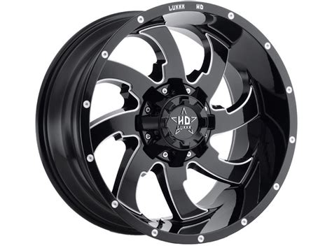 Luxxx Hd Milled Gloss Black Lhd Wheel Lhd G A Realtruck