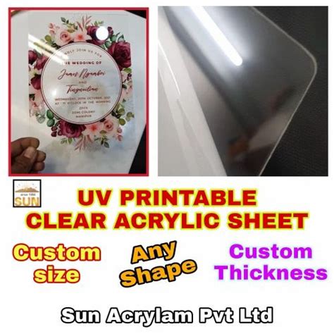 Printable Acrylic Sheets At Rs Sq Ft In Ahmedabad