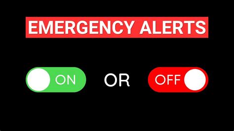 Switch Off Emergency Alerts For Your Safety Youtube